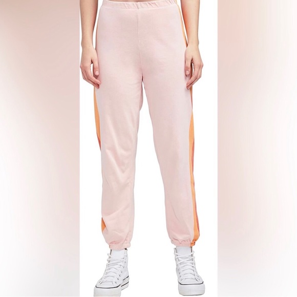 Wildfox Hot Dang Easy Sweats,NWOT, Size Medium, Gossamer Pink, vintage stripe - Picture 3 of 6